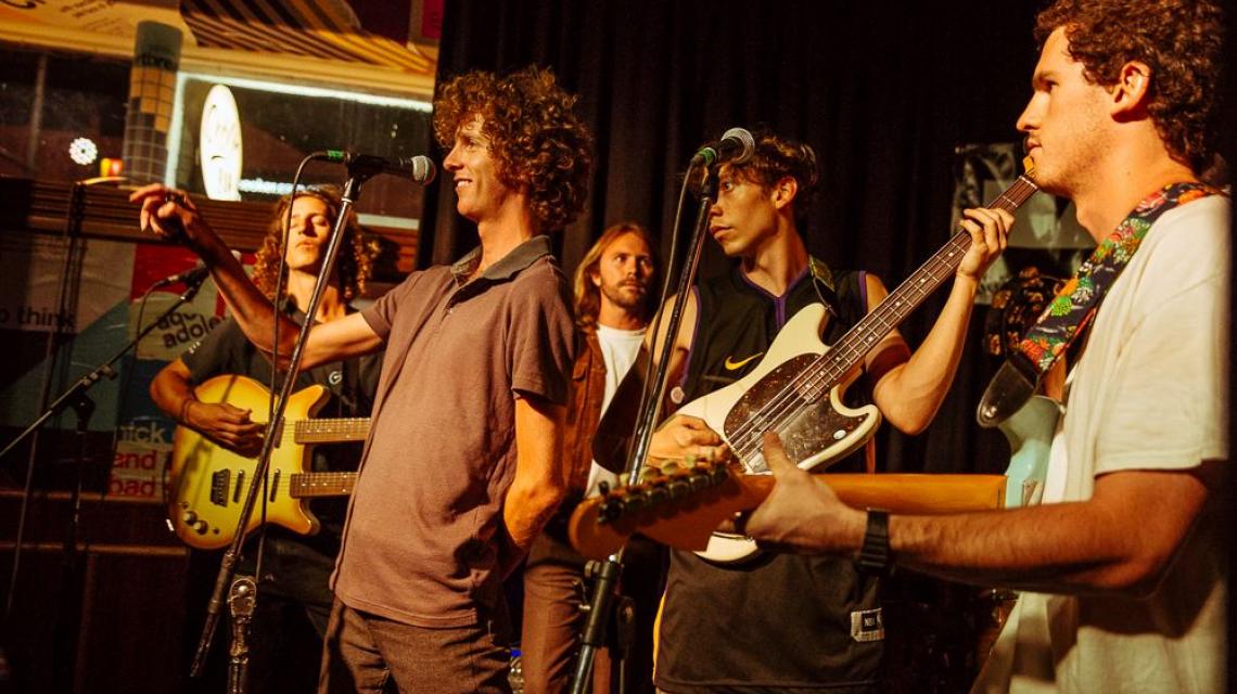 Uplifting Bell Ends (BAND) performing at the Marly